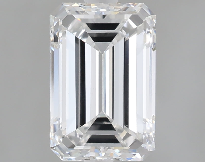 1.56 Carat Emerald Shaped, Very Good Cut, E Color, VS1 Clarity, IGI Certified Lab Grown Diamond
