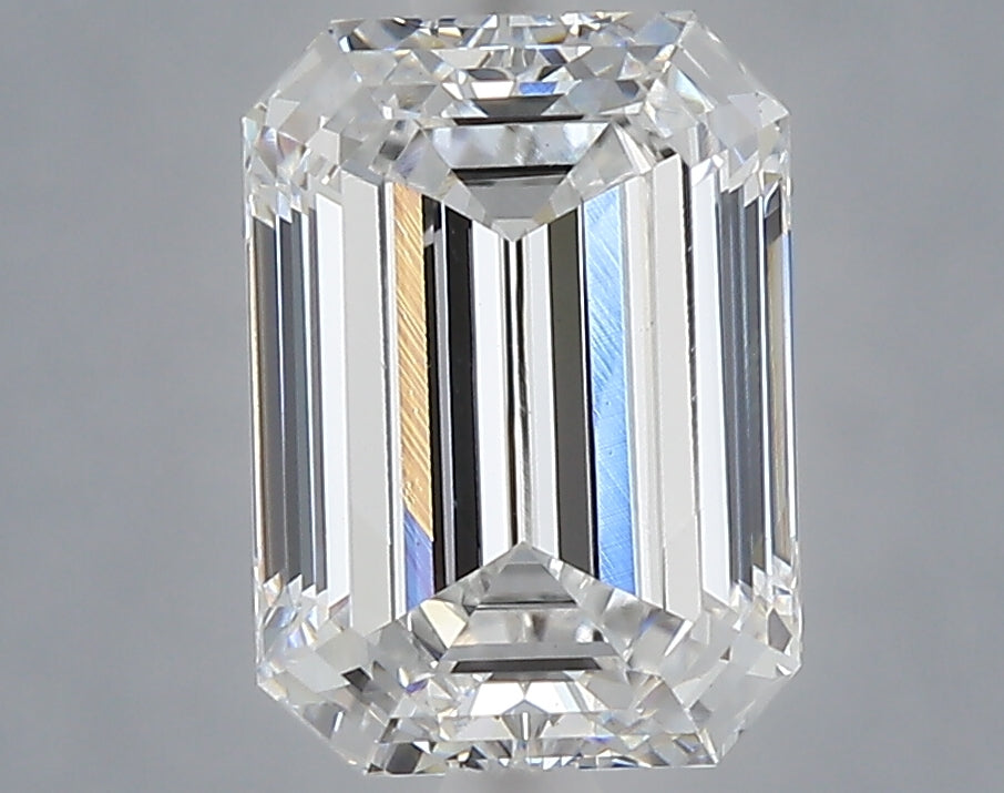 1.59 Carat Emerald Shaped, Ideal Cut, D Color, VS1 Clarity, IGI Certified Lab Grown Diamond