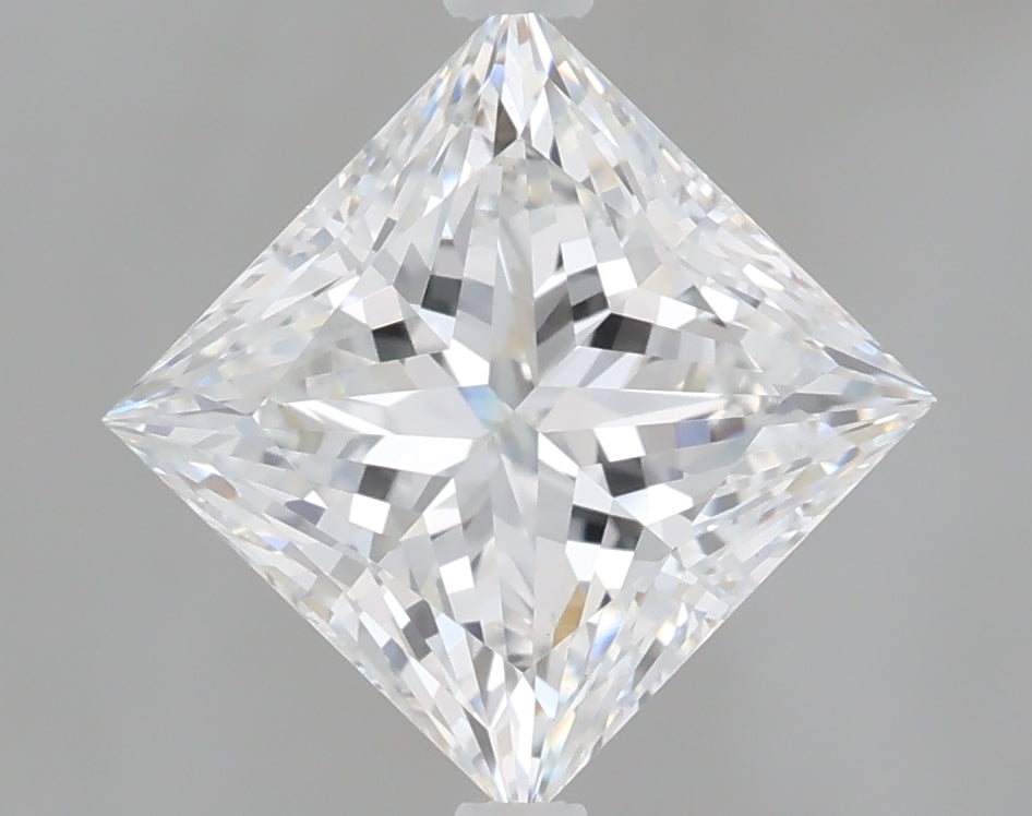 2.07 Carat Princess Shaped, Ideal Cut, D Color, VS1 Clarity, IGI Certified Lab Grown Diamond