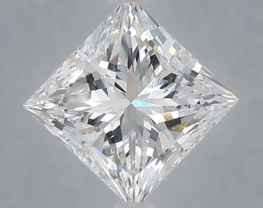 1.56 Carat Princess Shaped, Excellent Cut, D Color, VS1 Clarity, IGI Certified Lab Grown Diamond