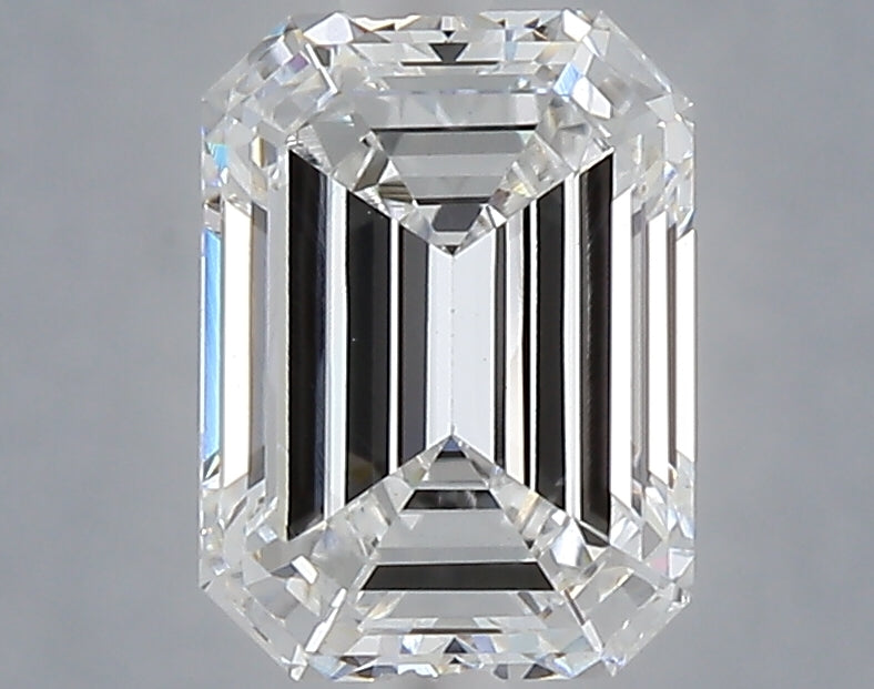 1.58 Carat Emerald Shaped, Ideal Cut, E Color, VVS2 Clarity, IGI Certified Lab Grown Diamond