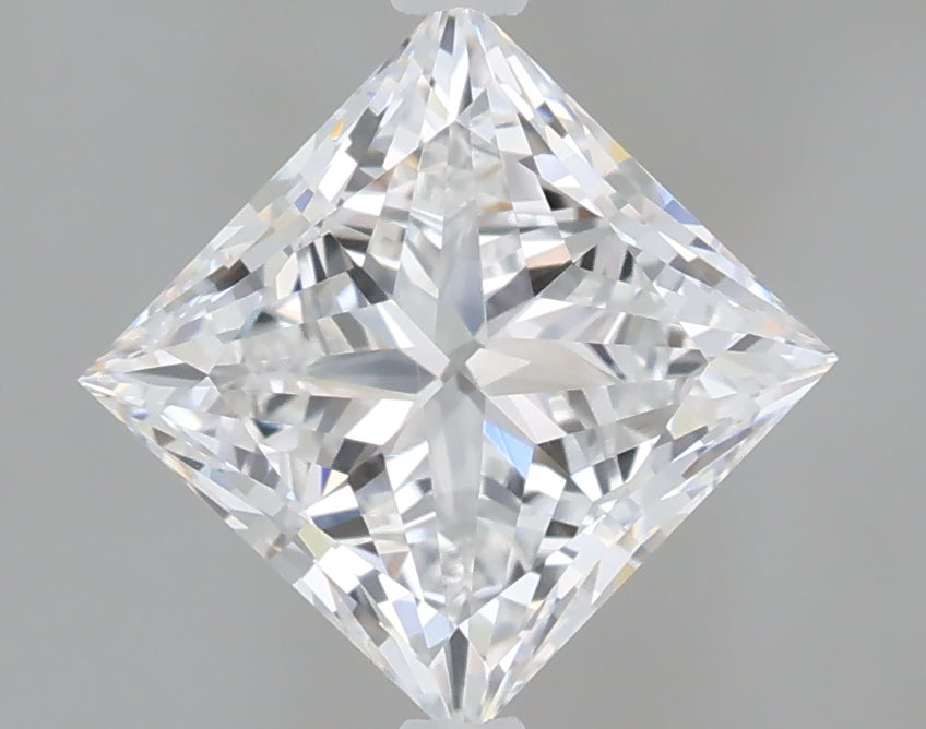 1.60 Carat Princess Shaped, Excellent Cut, D Color, VVS2 Clarity, IGI Certified Lab Grown Diamond