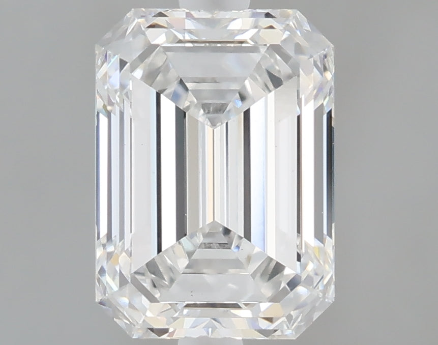 1.58 Carat Emerald Shaped, Excellent Cut, E Color, VS1 Clarity, IGI Certified Lab Grown Diamond