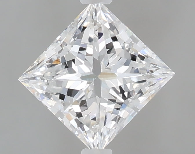1.08 Carat Princess Shaped, Excellent Cut, D Color, VVS2 Clarity, IGI Certified Lab Grown Diamond