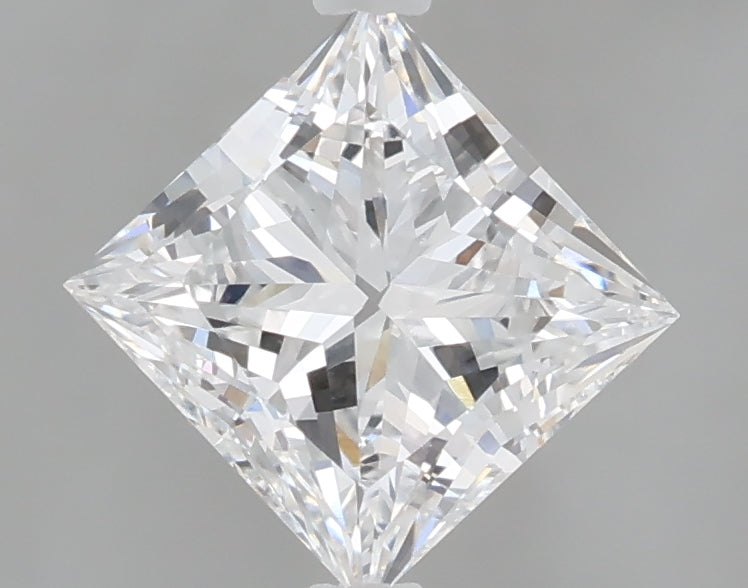 1.52 Carat Princess Shaped, Ideal Cut, D Color, VS1 Clarity, IGI Certified Lab Grown Diamond