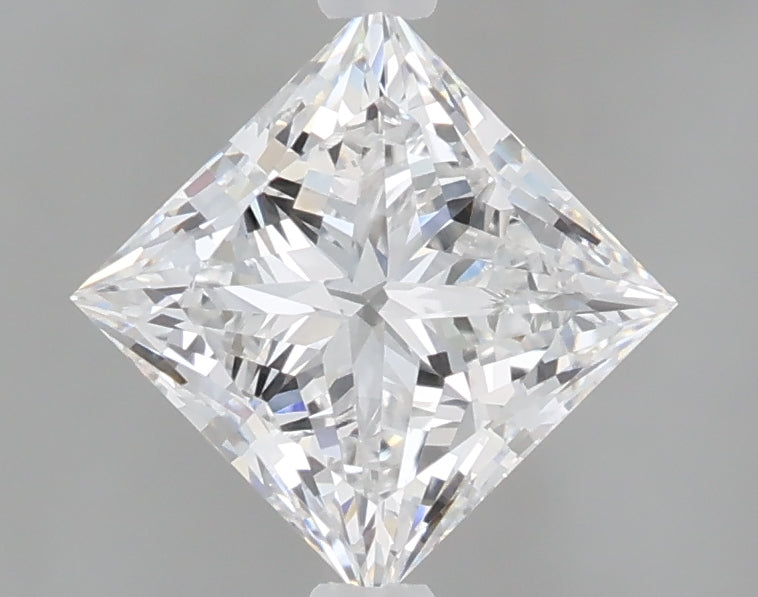 1.58 Carat Princess Shaped, Excellent Cut, D Color, VVS2 Clarity, IGI Certified Lab Grown Diamond