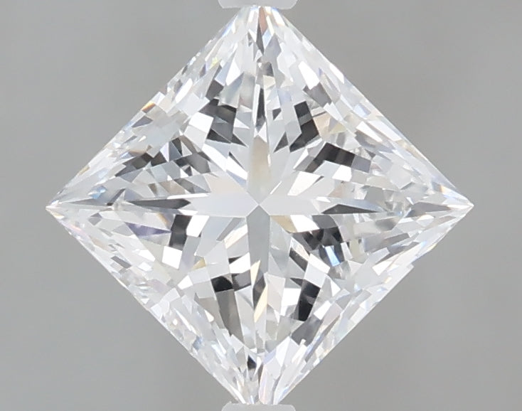 1.58 Carat Princess Shaped, Excellent Cut, E Color, VVS2 Clarity, IGI Certified Lab Grown Diamond