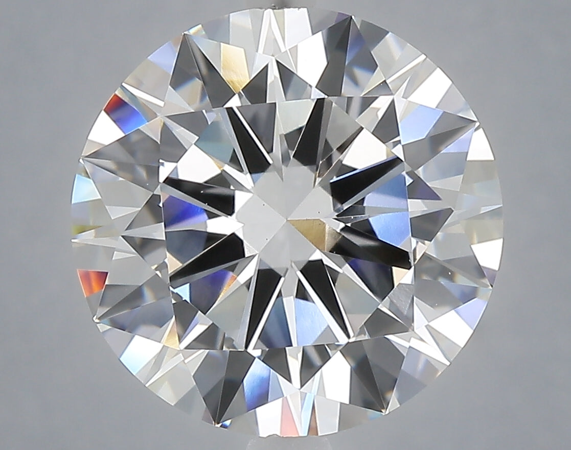 6.02 Carat Round Shaped, Excellent Cut, E Color, VS1 Clarity, IGI Certified Lab Grown Diamond