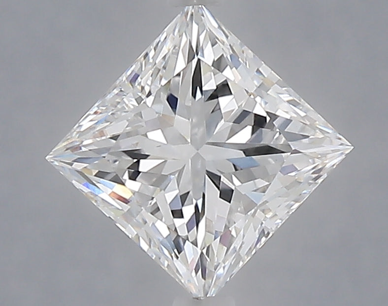 1.60 Carat Princess Shaped, Excellent Cut, D Color, VVS2 Clarity, IGI Certified Lab Grown Diamond
