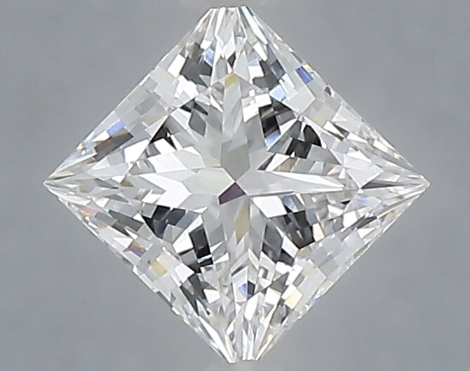 1.04 Carat Princess Shaped, Ideal Cut, D Color, VVS2 Clarity, IGI Certified Lab Grown Diamond