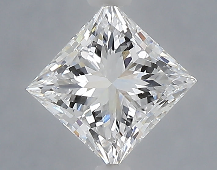 1.10 Carat Princess Shaped, Excellent Cut, D Color, VVS2 Clarity, IGI Certified Lab Grown Diamond
