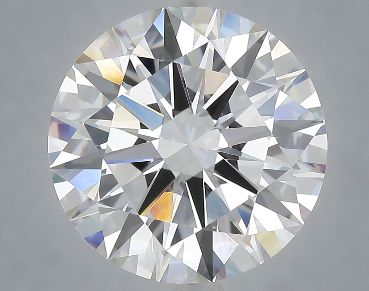 6.04 Carat Round Shaped, Excellent Cut, E Color, VS1 Clarity, IGI Certified Lab Grown Diamond