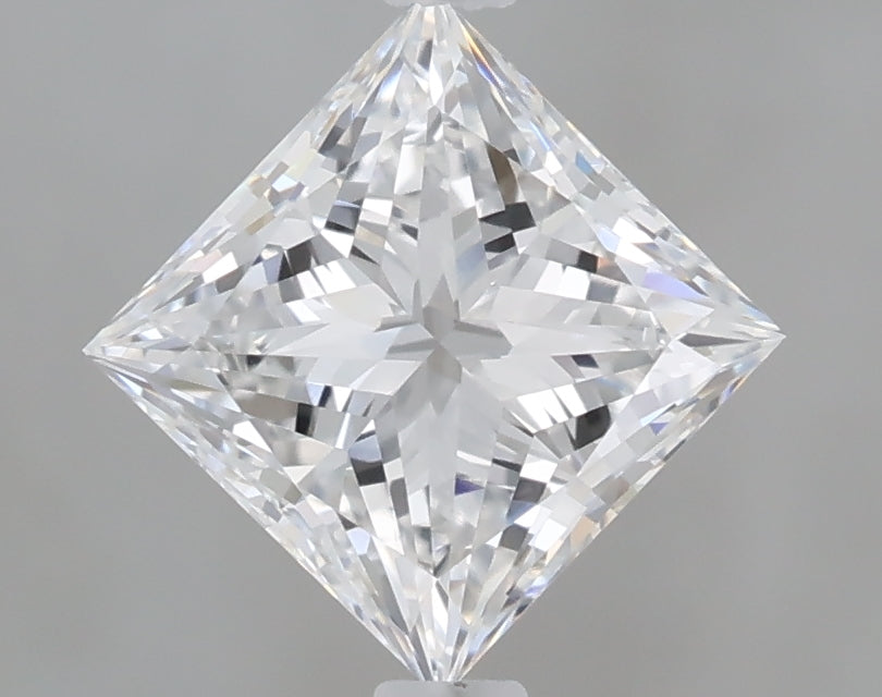 1.10 Carat Princess Shaped, Very Good Cut, D Color, VVS2 Clarity, IGI Certified Lab Grown Diamond