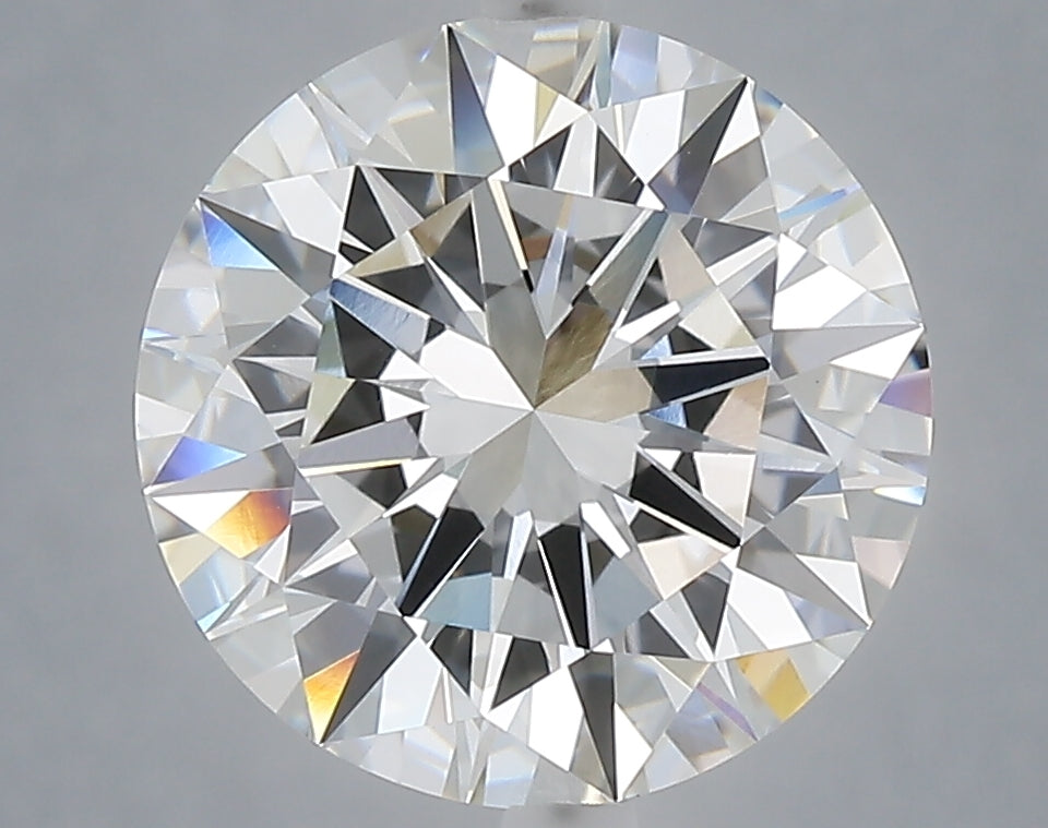 4.10 Carat Round Shaped, Excellent Cut, E Color, VVS2 Clarity, IGI Certified Lab Grown Diamond