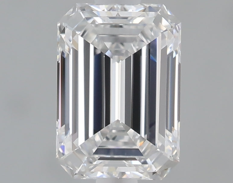1.10 Carat Emerald Shaped, Ideal Cut, E Color, VS1 Clarity, IGI Certified Lab Grown Diamond