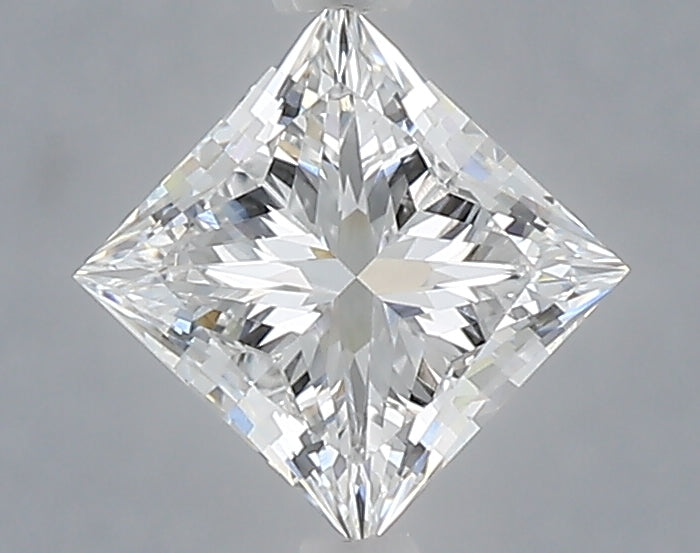 1.03 Carat Princess Shaped, Excellent Cut, D Color, VVS2 Clarity, IGI Certified Lab Grown Diamond
