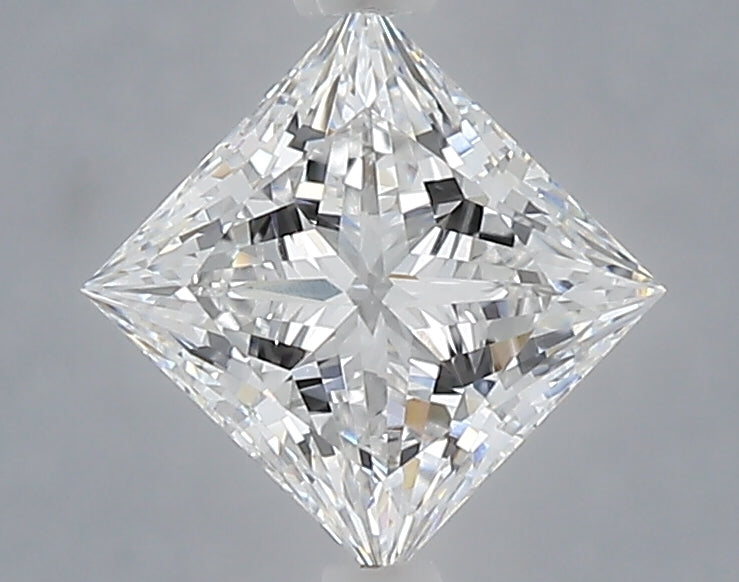 1.09 Carat Princess Shaped, Ideal Cut, D Color, VVS2 Clarity, IGI Certified Lab Grown Diamond