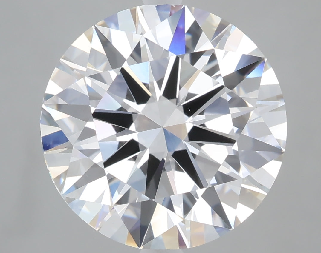 6.07 Carat Round Shaped, Excellent Cut, E Color, VVS2 Clarity, IGI Certified Lab Grown Diamond