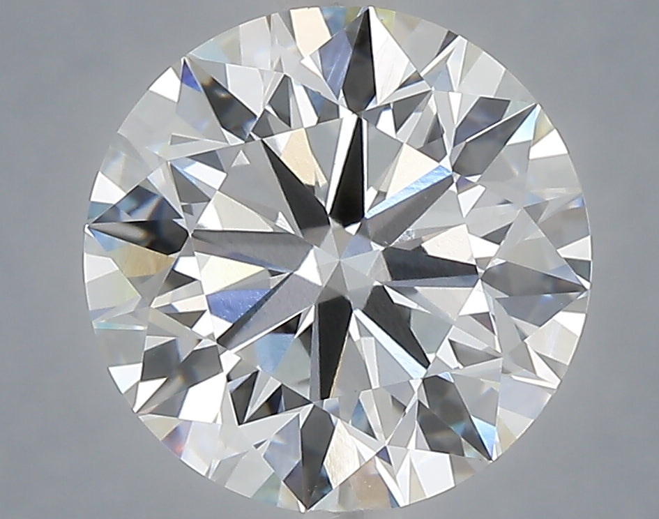 4.01 Carat Round Shaped, Excellent Cut, F Color, VVS2 Clarity, IGI Certified Lab Grown Diamond