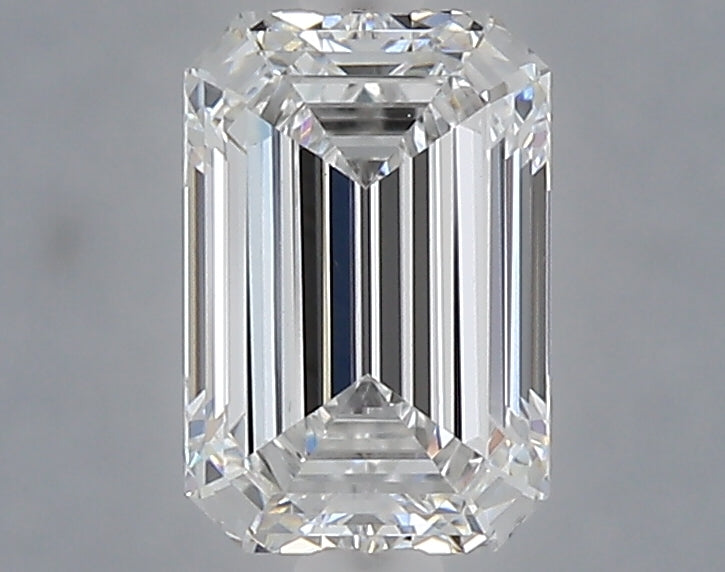 1.10 Carat Emerald Shaped, Ideal Cut, E Color, VVS2 Clarity, IGI Certified Lab Grown Diamond