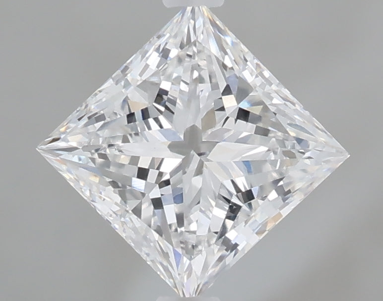 1.10 Carat Princess Shaped, Very Good Cut, D Color, VVS2 Clarity, IGI Certified Lab Grown Diamond