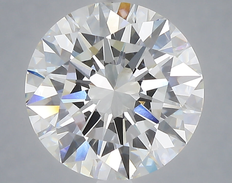 4.05 Carat Round Shaped, Excellent Cut, E Color, VVS2 Clarity, IGI Certified Lab Grown Diamond