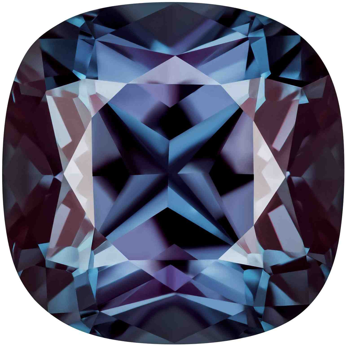 1.39 Carat Cushion Cut Lab-Created Alexandrite