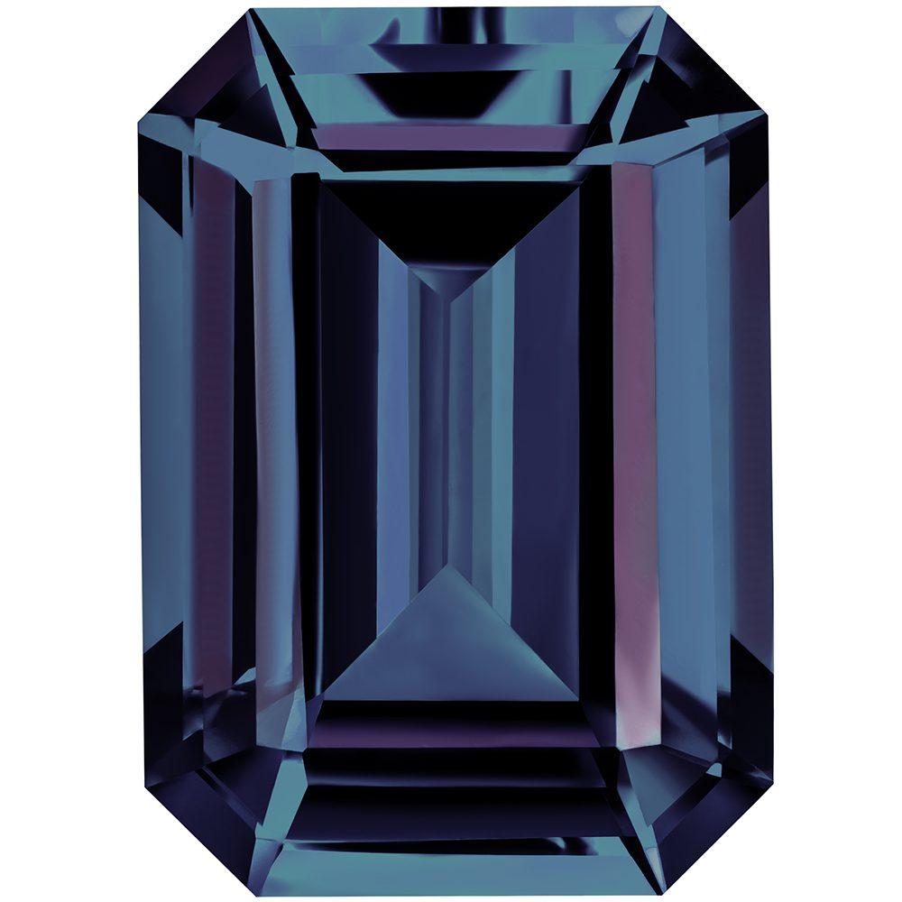 1.20 Carat Emerald Cut Lab-Created Alexandrite