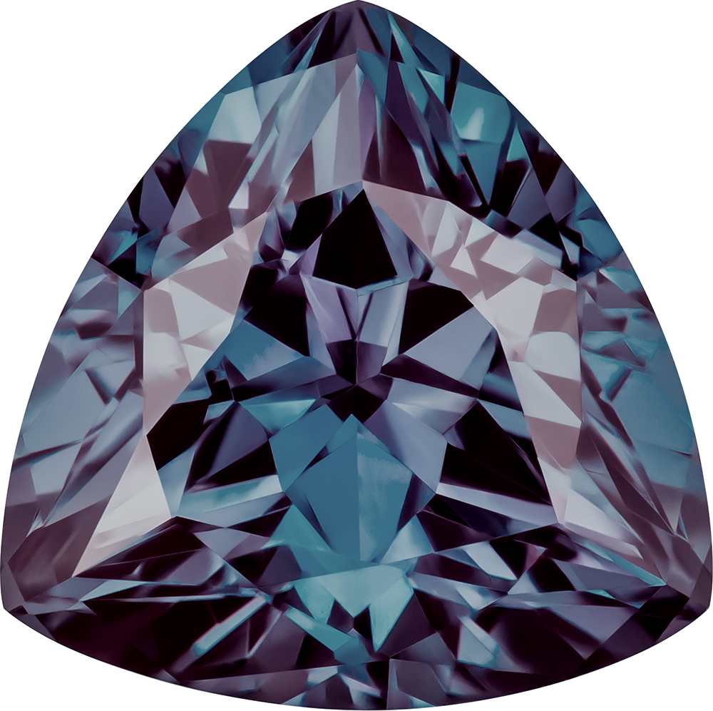 0.60 Carat Trilliant Cut Lab-Created Alexandrite