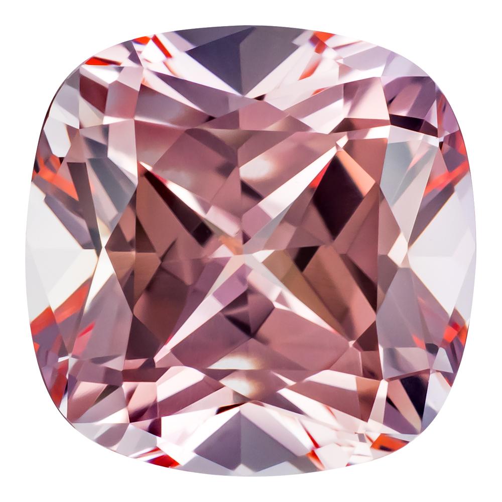 0.86 Carat Cushion Cut Lab-Created Champagne Sapphire