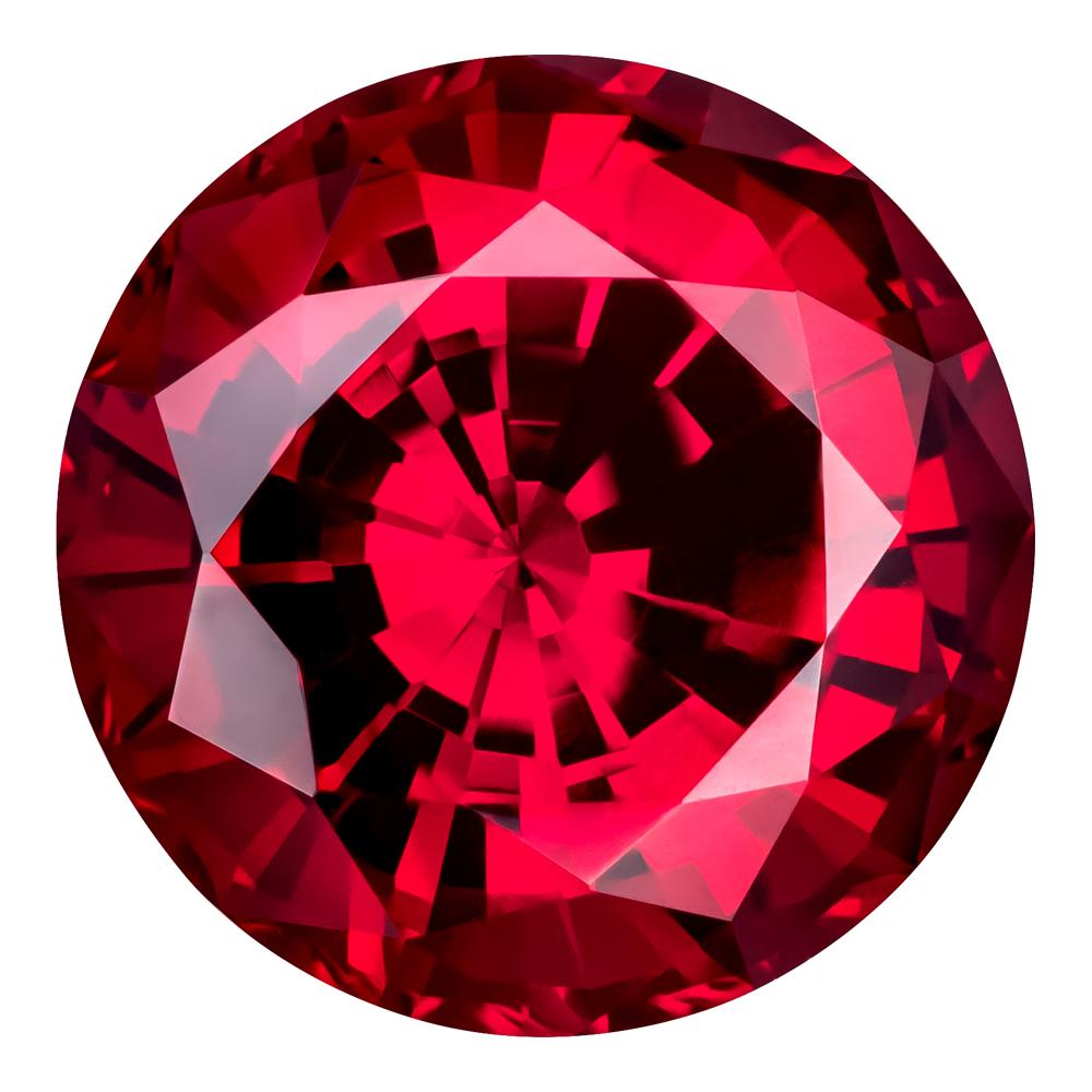 0.70 Carat Round Cut Lab-Created Ruby