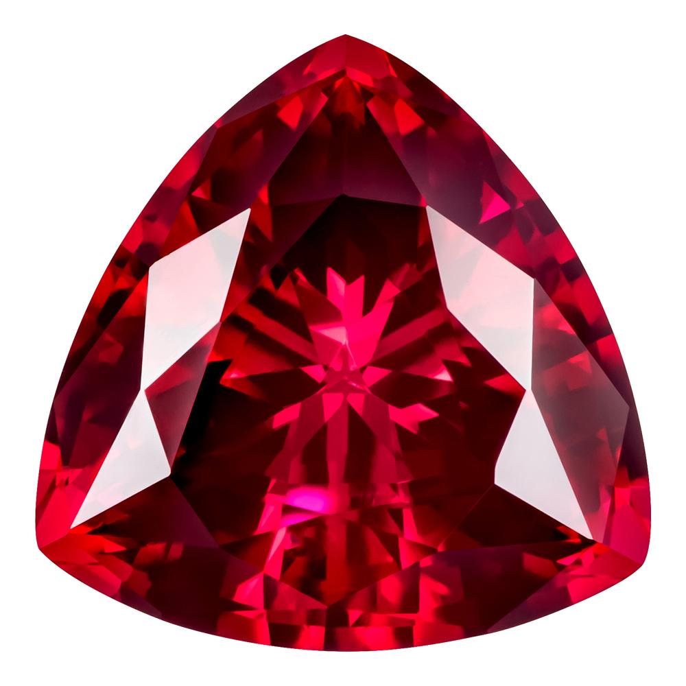 1.15 Carat Trilliant Cut Lab-Created Ruby