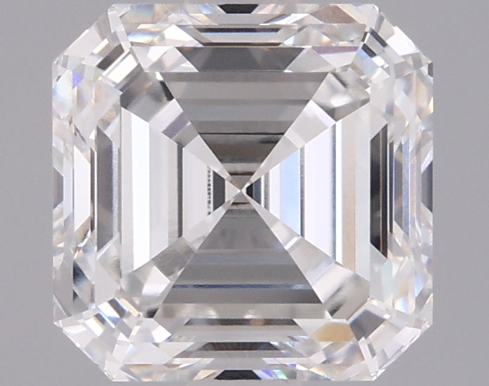 2.04 Carat Asscher Shaped, Ideal Cut, E Color, VVS2 Clarity, IGI Certified Lab Grown Diamond
