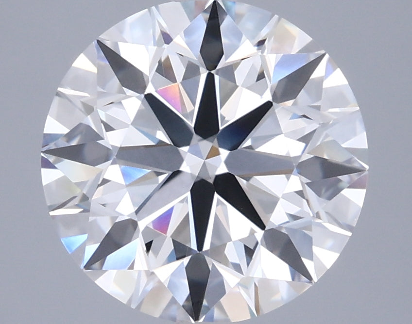 3.10 Carat Round Shaped, Ideal Cut, D Color, VVS2 Clarity, IGI Certified Lab Grown Diamond