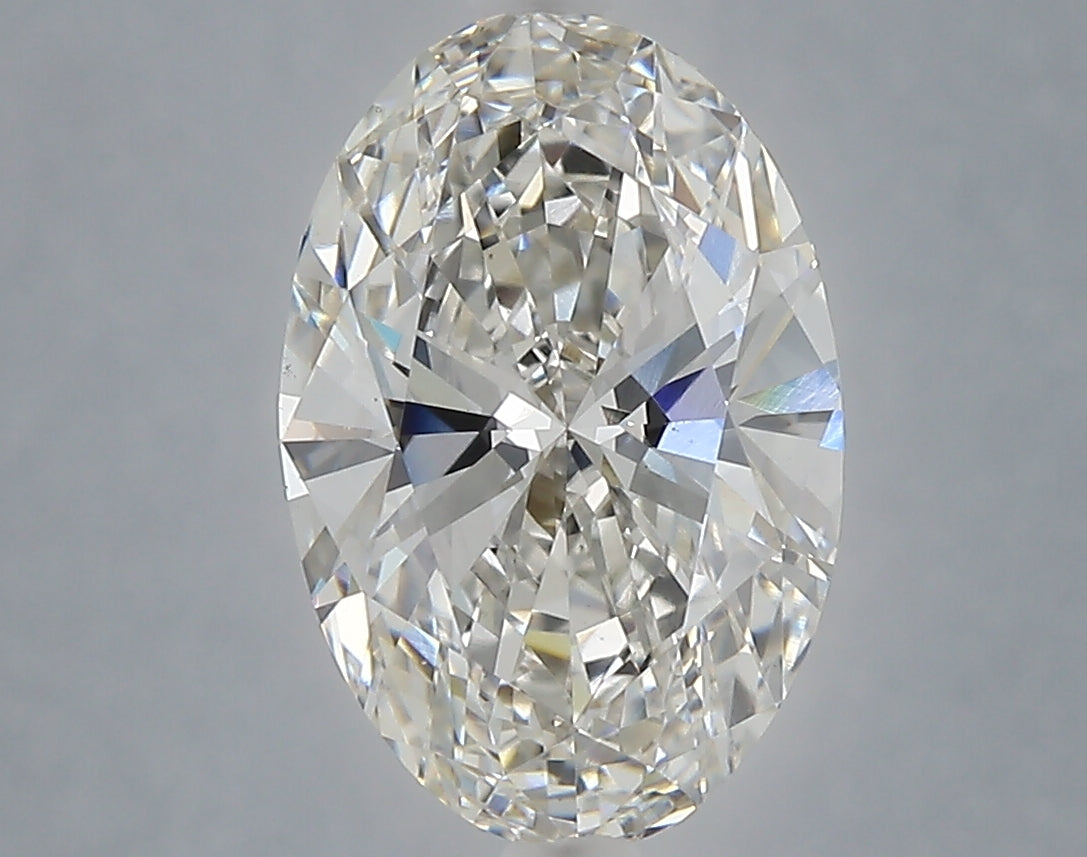 3.08 Carat Oval Shaped, Ideal Cut, G Color, VS1 Clarity, IGI Certified Lab Grown Diamond