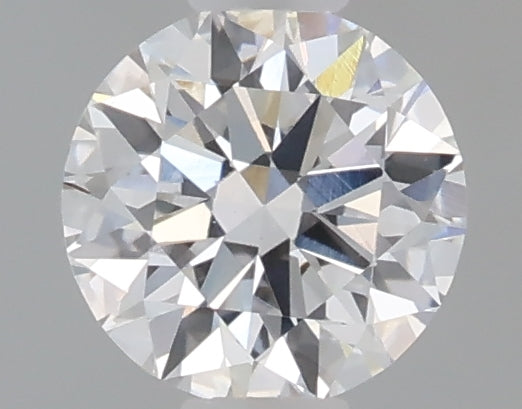 0.55 Carat Round Shaped, Excellent Cut, D Color, VVS2 Clarity, IGI Certified Lab Grown Diamond