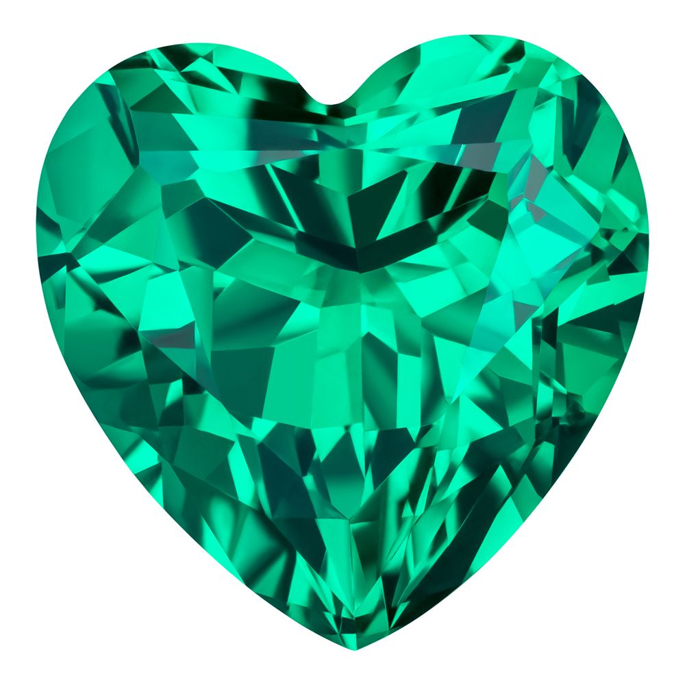 1.95 Carat Heart Cut Lab-Created Emerald