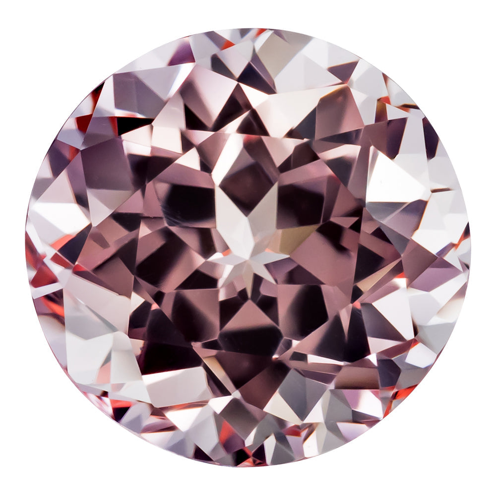 1.61 Carat Round Cut Lab-Created Champagne Sapphire