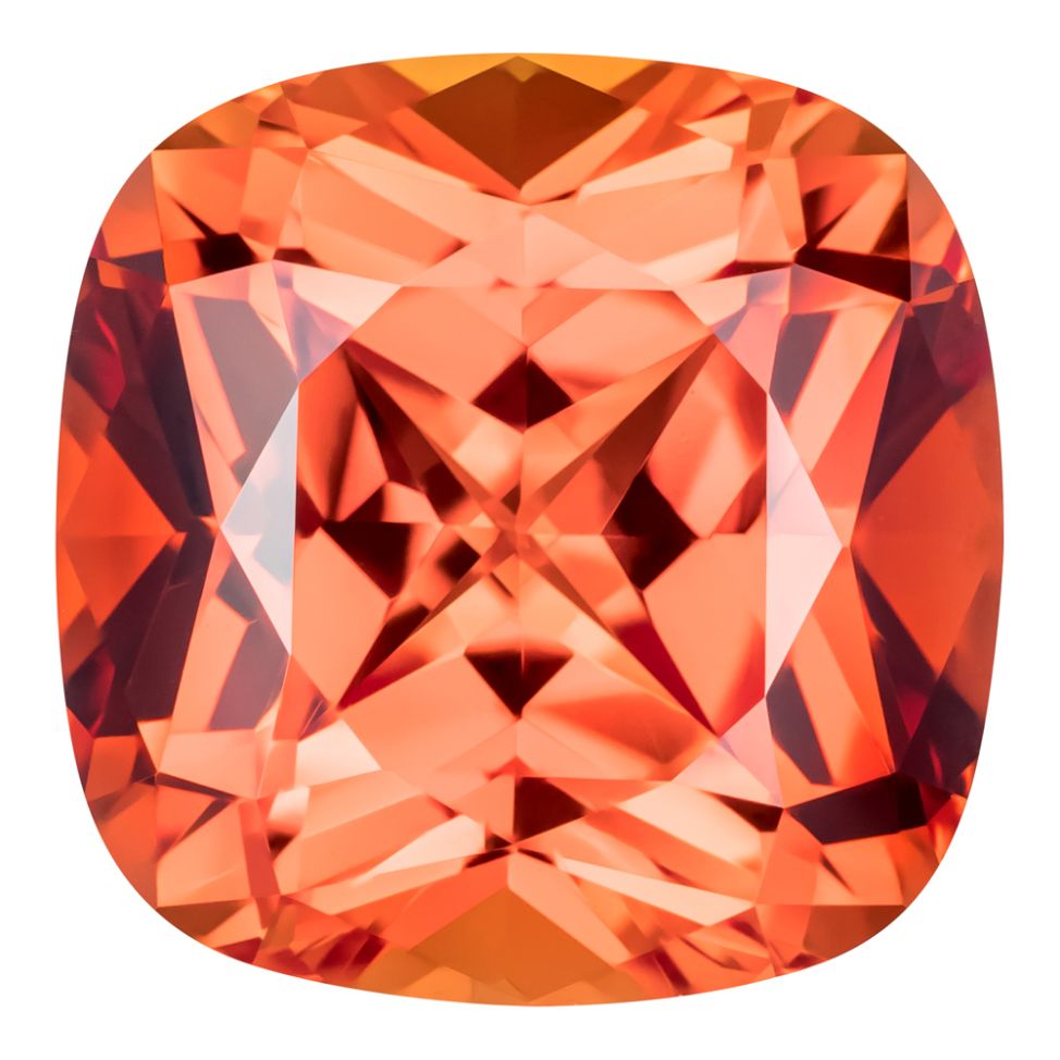 1.50 Carat Cushion Cut Lab-Created Padparadscha