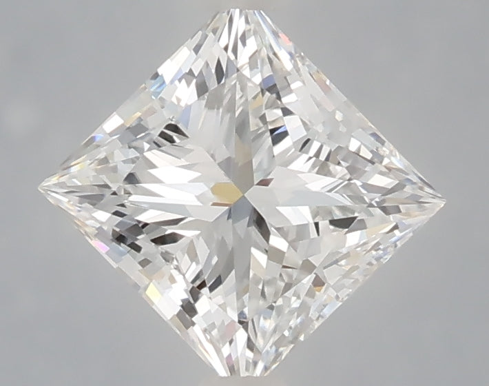 1.57 Carat Princess Shaped, Ideal Cut, E Color, VVS2 Clarity, IGI Certified Lab Grown Diamond