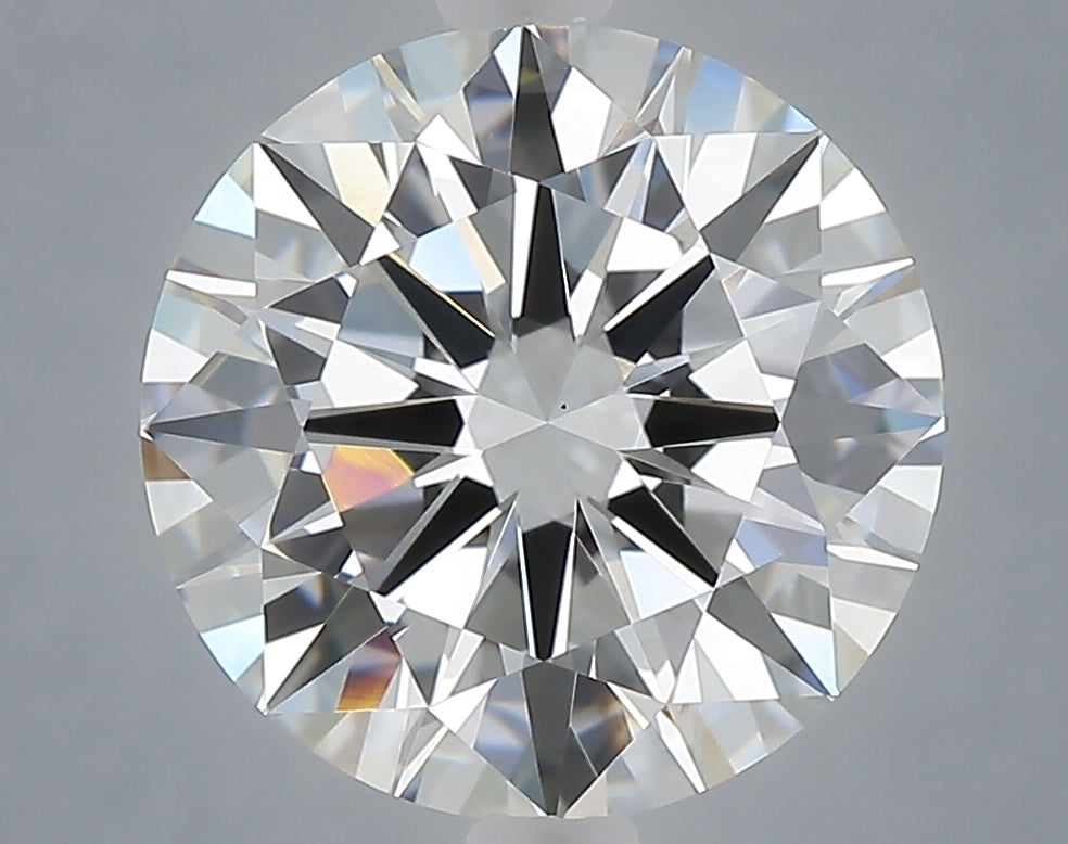 4.09 Carat Round Shaped, Excellent Cut, E Color, VS1 Clarity, IGI Certified Lab Grown Diamond