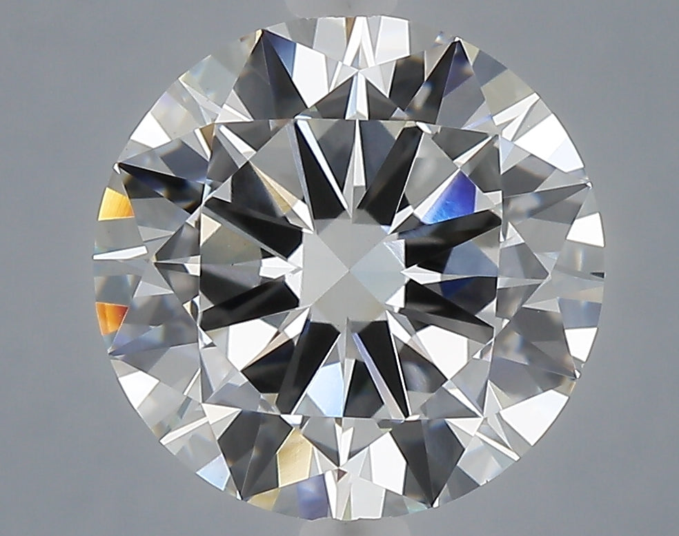 4.00 Carat Round Shaped, Excellent Cut, F Color, VS1 Clarity, IGI Certified Lab Grown Diamond