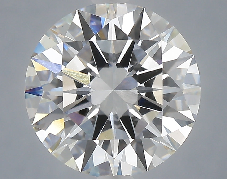 4.05 Carat Round Shaped, Excellent Cut, F Color, VS1 Clarity, IGI Certified Lab Grown Diamond