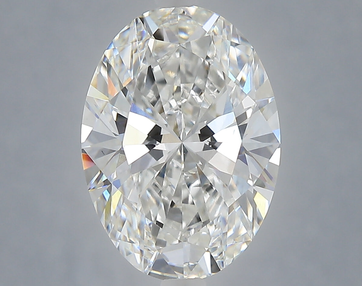 4.09 Carat Oval Shaped, Ideal Cut, F Color, VVS2 Clarity, IGI Certified Lab Grown Diamond