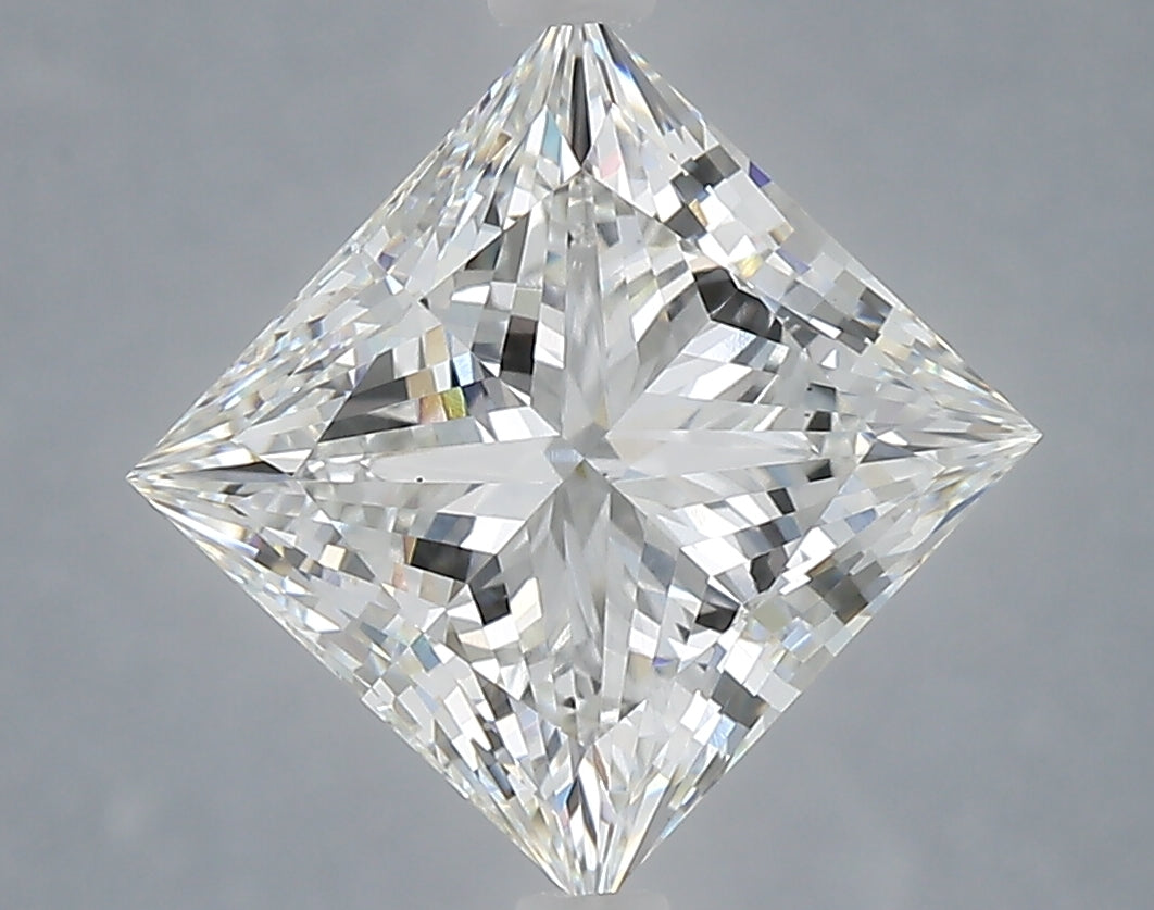 4.01 Carat Princess Shaped, Ideal Cut, E Color, VS1 Clarity, IGI Certified Lab Grown Diamond