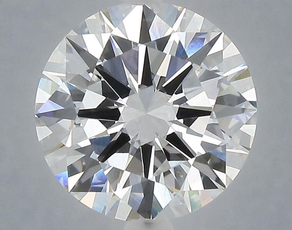 4.05 Carat Round Shaped, Excellent Cut, E Color, VVS2 Clarity, IGI Certified Lab Grown Diamond