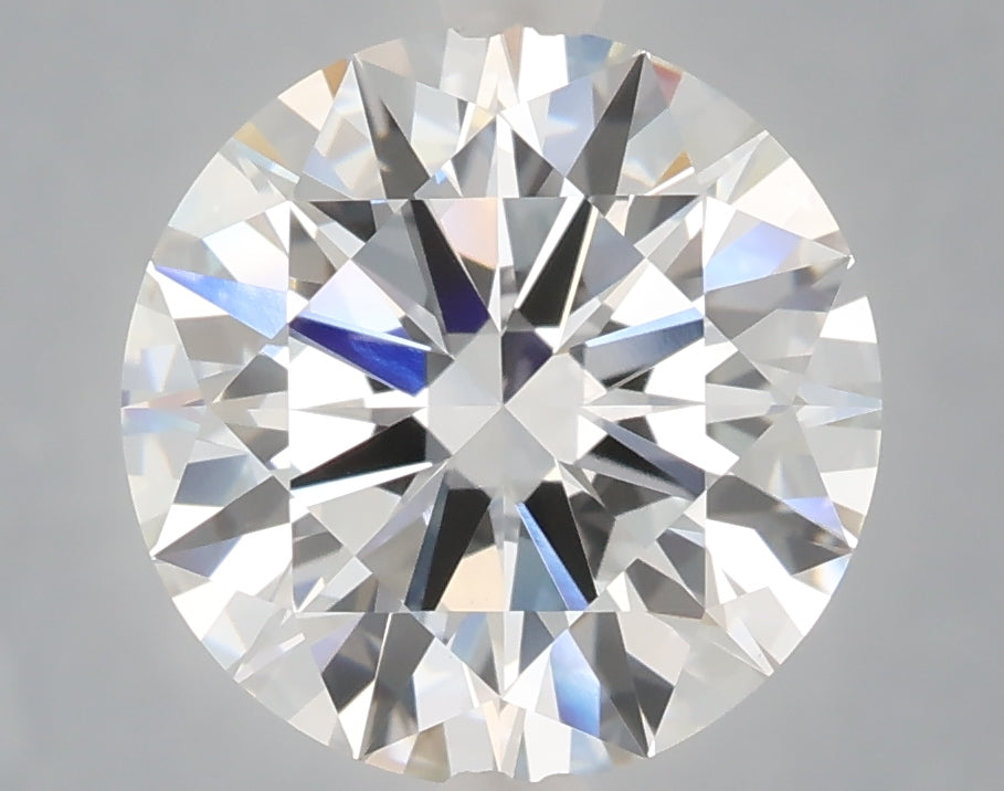 4.08 Carat Round Shaped, Excellent Cut, F Color, VVS2 Clarity, IGI Certified Lab Grown Diamond