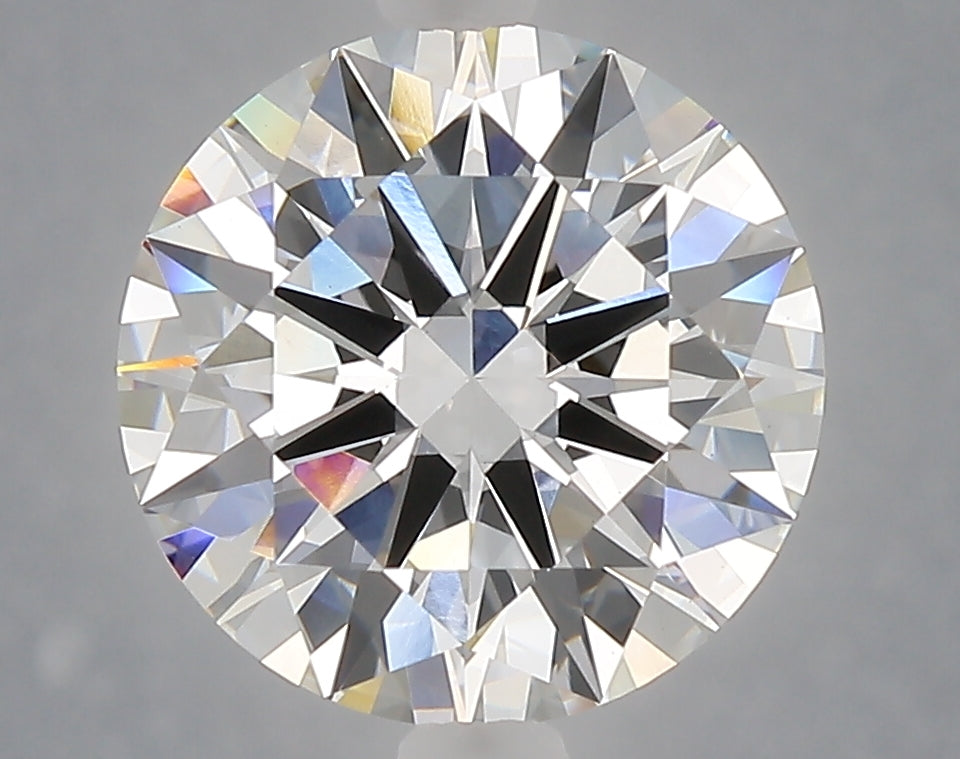 4.02 Carat Round Shaped, Excellent Cut, E Color, VVS2 Clarity, IGI Certified Lab Grown Diamond