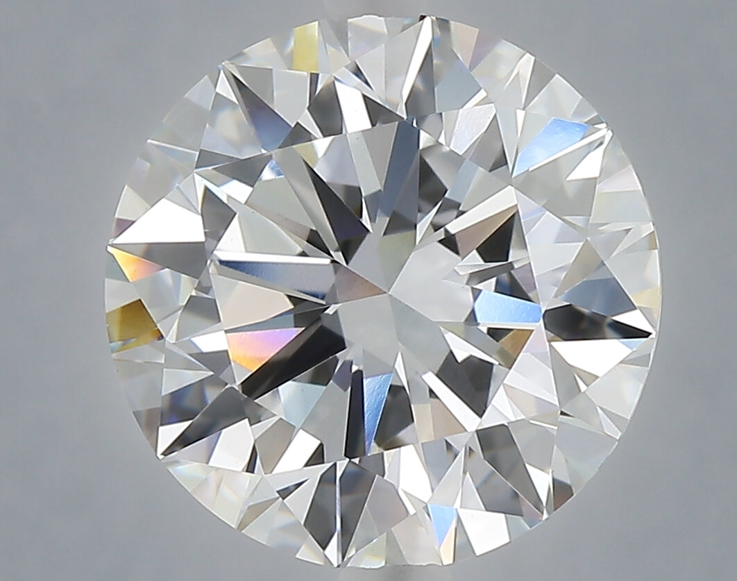 5.01 Carat Round Shaped, Excellent Cut, E Color, VVS2 Clarity, IGI Certified Lab Grown Diamond