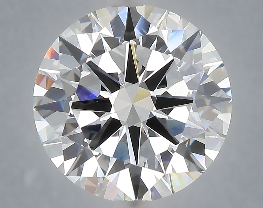 6.01 Carat Round Shaped, Excellent Cut, E Color, VVS2 Clarity, IGI Certified Lab Grown Diamond